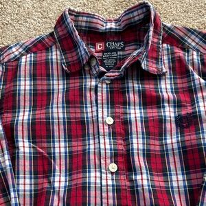 Chaps Kid's Multicolor Plaid Button Down Shirt